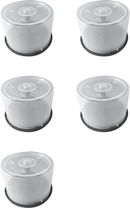 5pcs Large Capacity CD DVD Storage Container