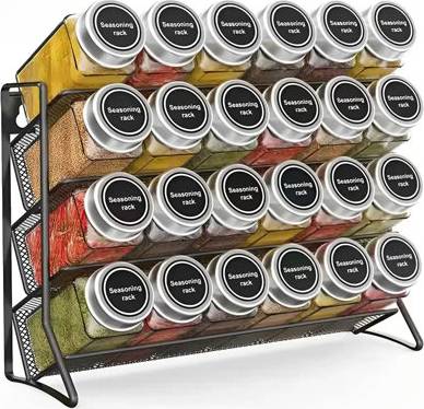 B&Q 4 Tier Spice Rack Countertop Storage Organizer