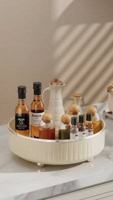B&Q Seasoning Kitchen Storage Rack Non-Slip Cabinet