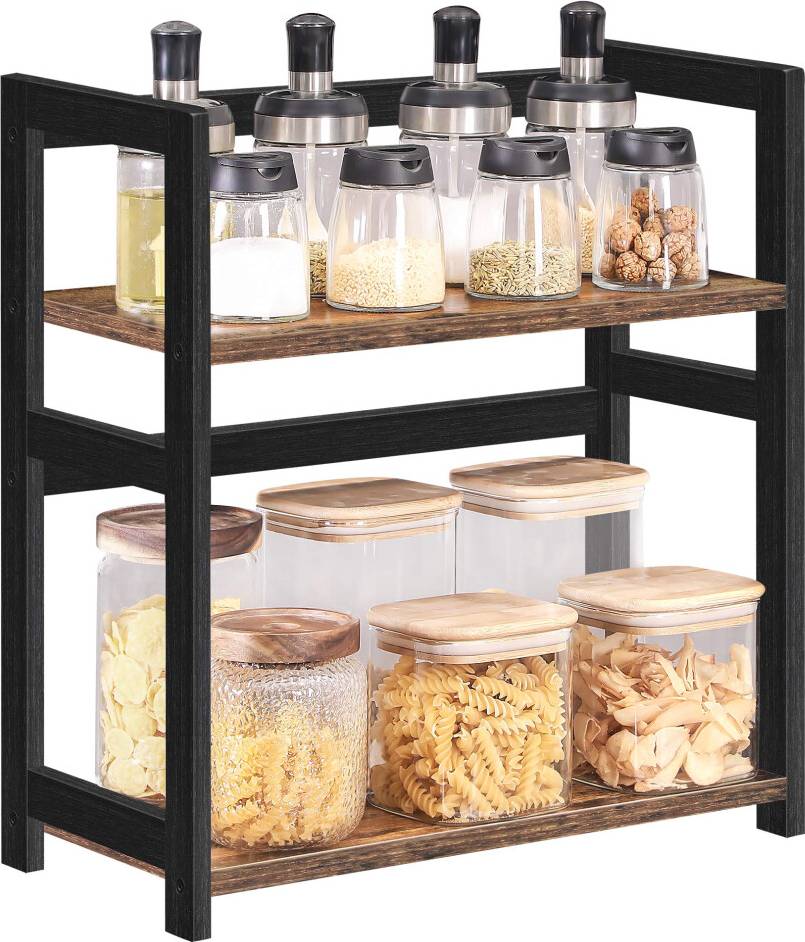 Songmics Spice Rack OFS046B01 2 Tier Storage Rack