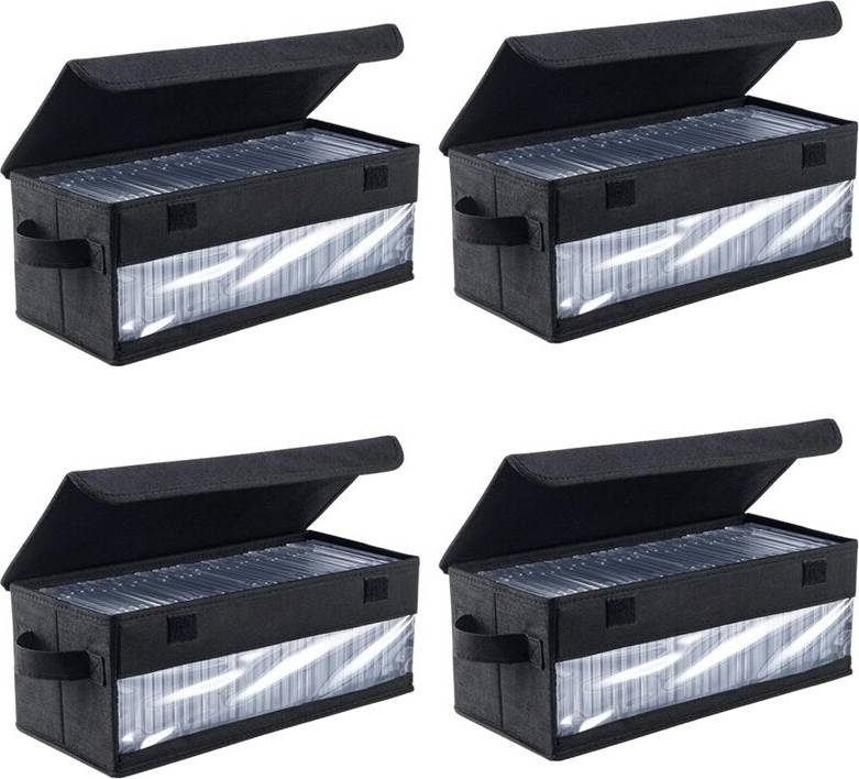 Cd storage Home CD Storage Box with Handle