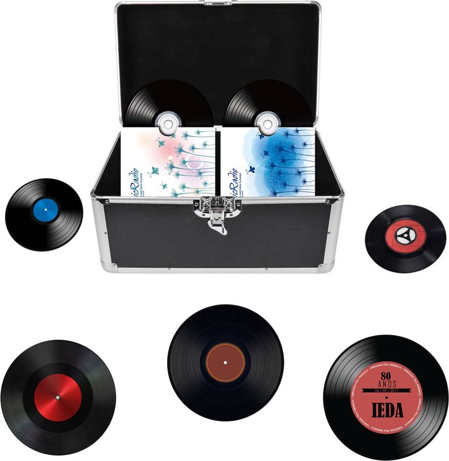 7 Inch LP Vinyl Record Storage Box Case