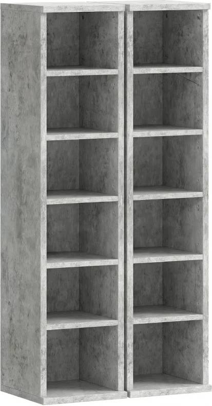 Homcom Set Of 2 Cd Media Display Shelf