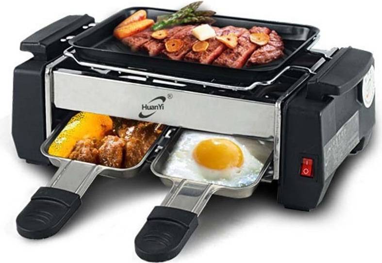Raclette 1000W Electric Raclette Grill