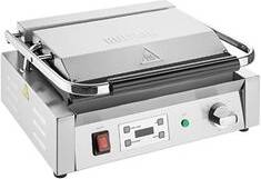 Flat plate grill Buffalo Extra Large Contact Grill Ribbed Flat Plate