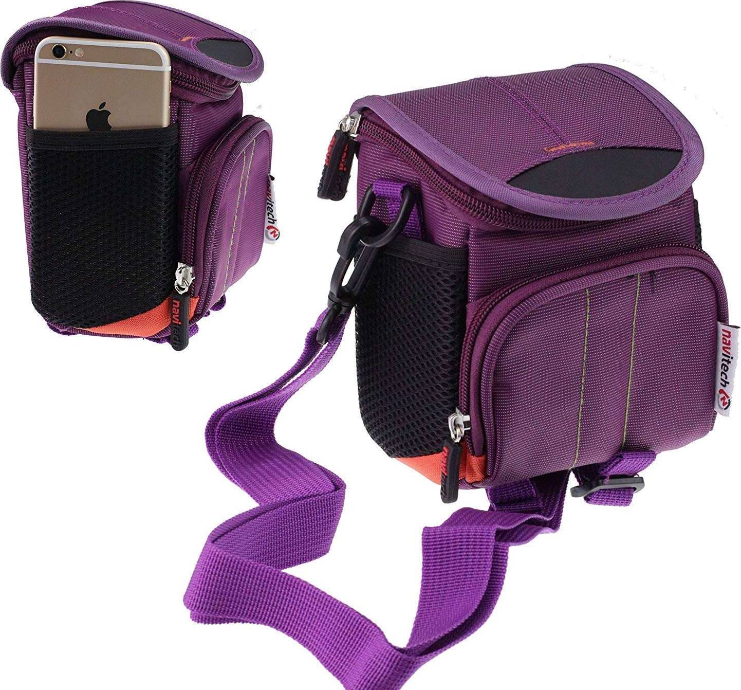 Navitech Purple Camera Shoulder Bag