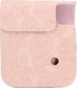 Light Pink Embossment Instant Camera Bag