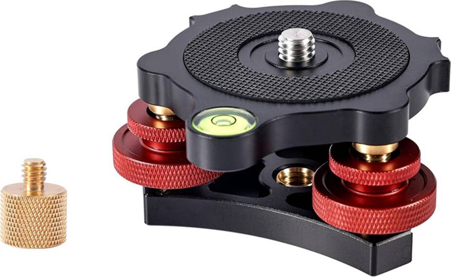 Tripod Leveling Base with Bracket Adapter