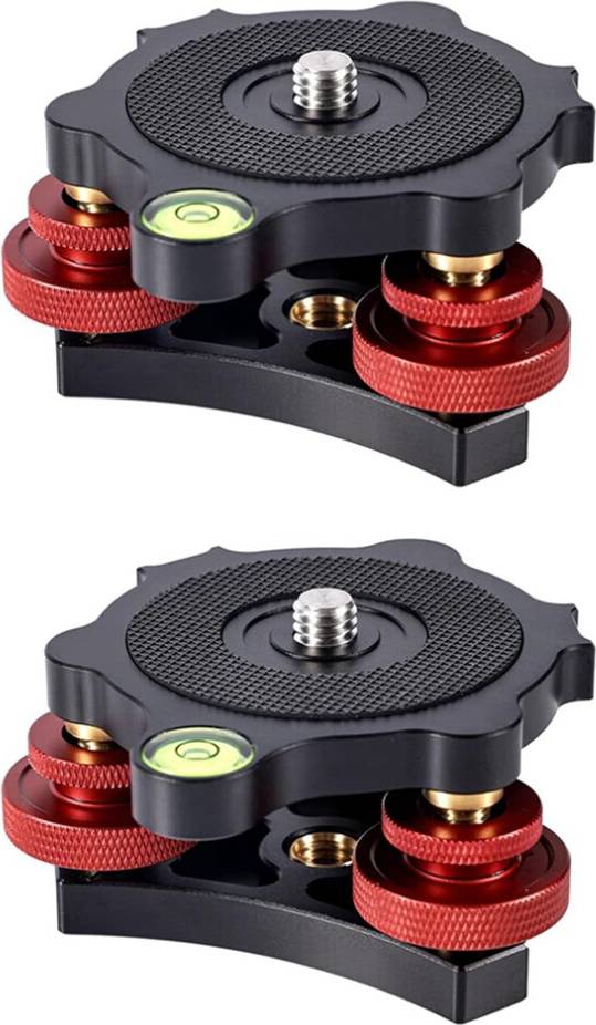 2pcs Tripod Leveling Base Camera Leveler