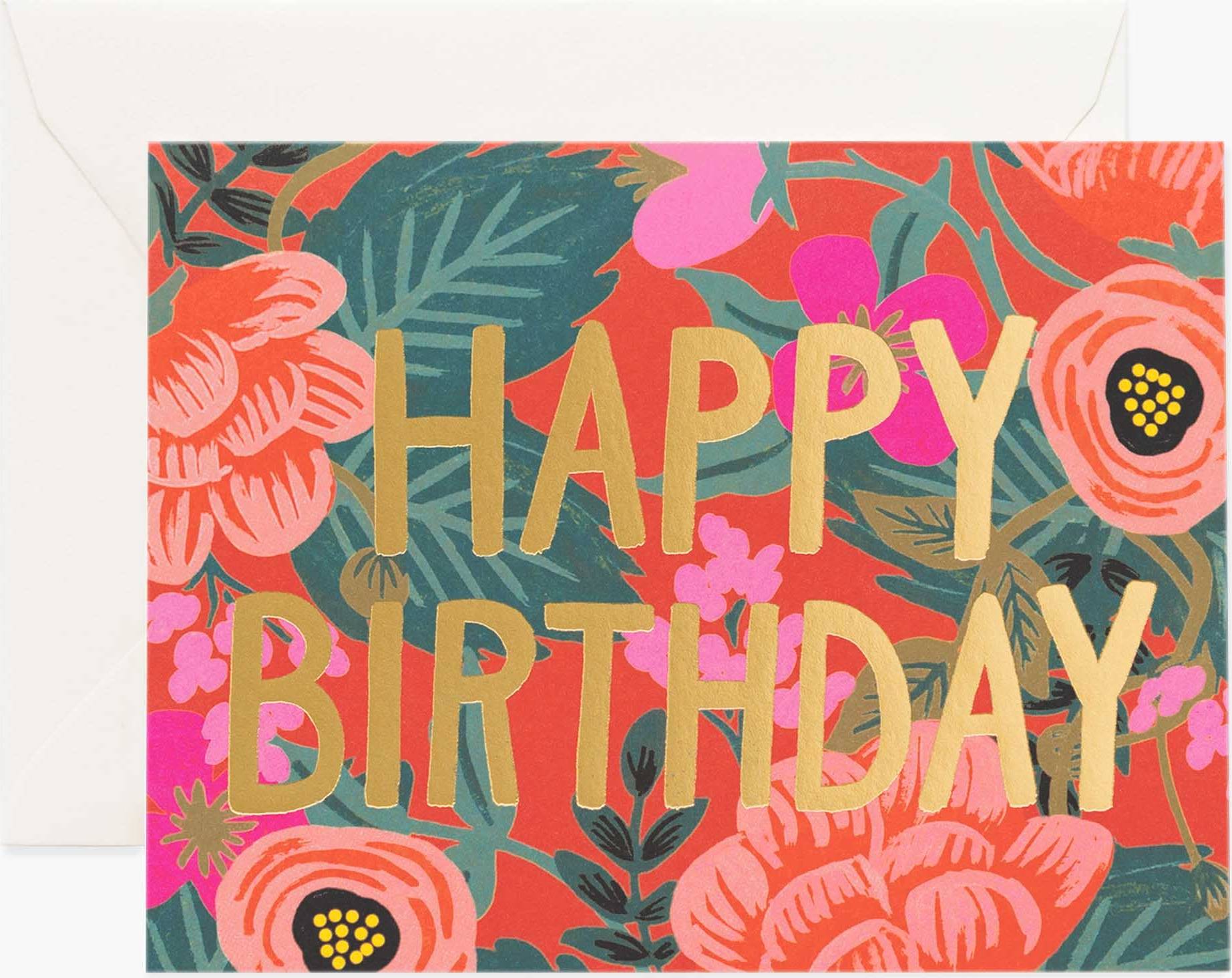 Birthday cards Rifle Paper Co Poppy Birthday Cards Boxed Set