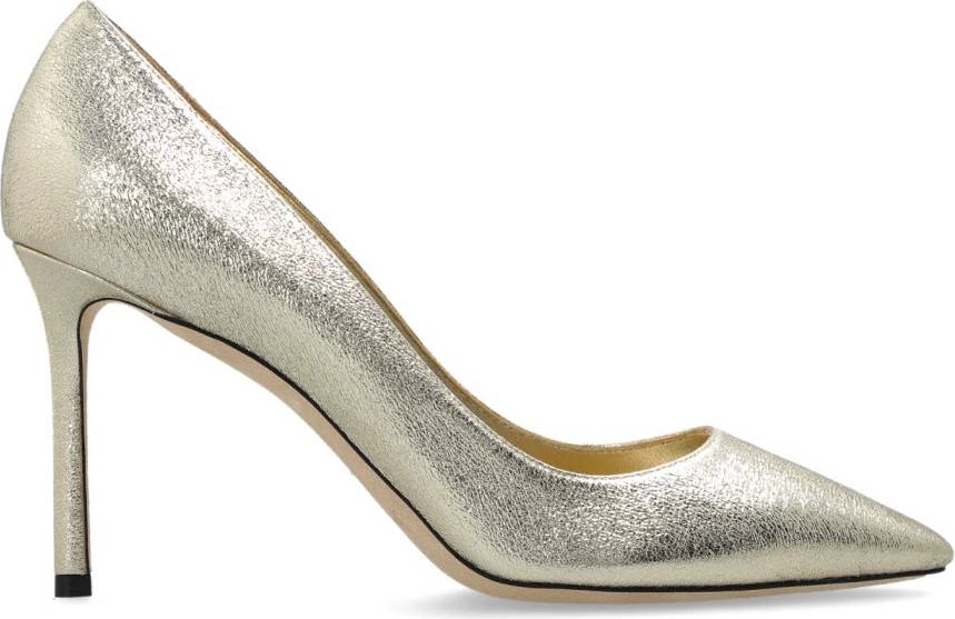 Jimmy Choo Romy Leather Pumps - Gold