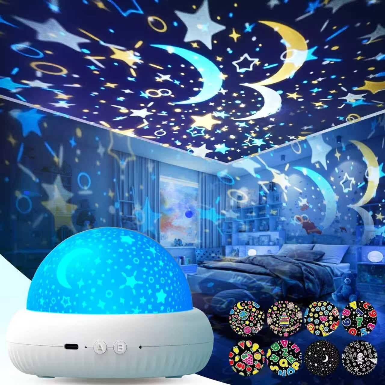 Night light projector Projector Kids 8 Set Films Night Light