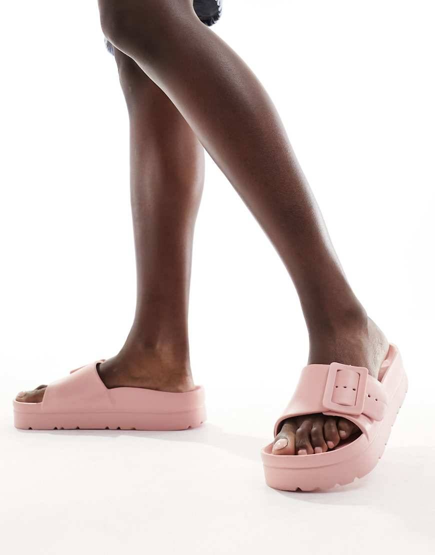 ASOS DESIGN Florence Tofflor Med Spänne - Rosa