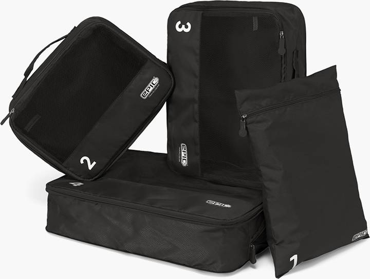 Packing cubes Epic Packing Cubes 4 Pcs Set Black