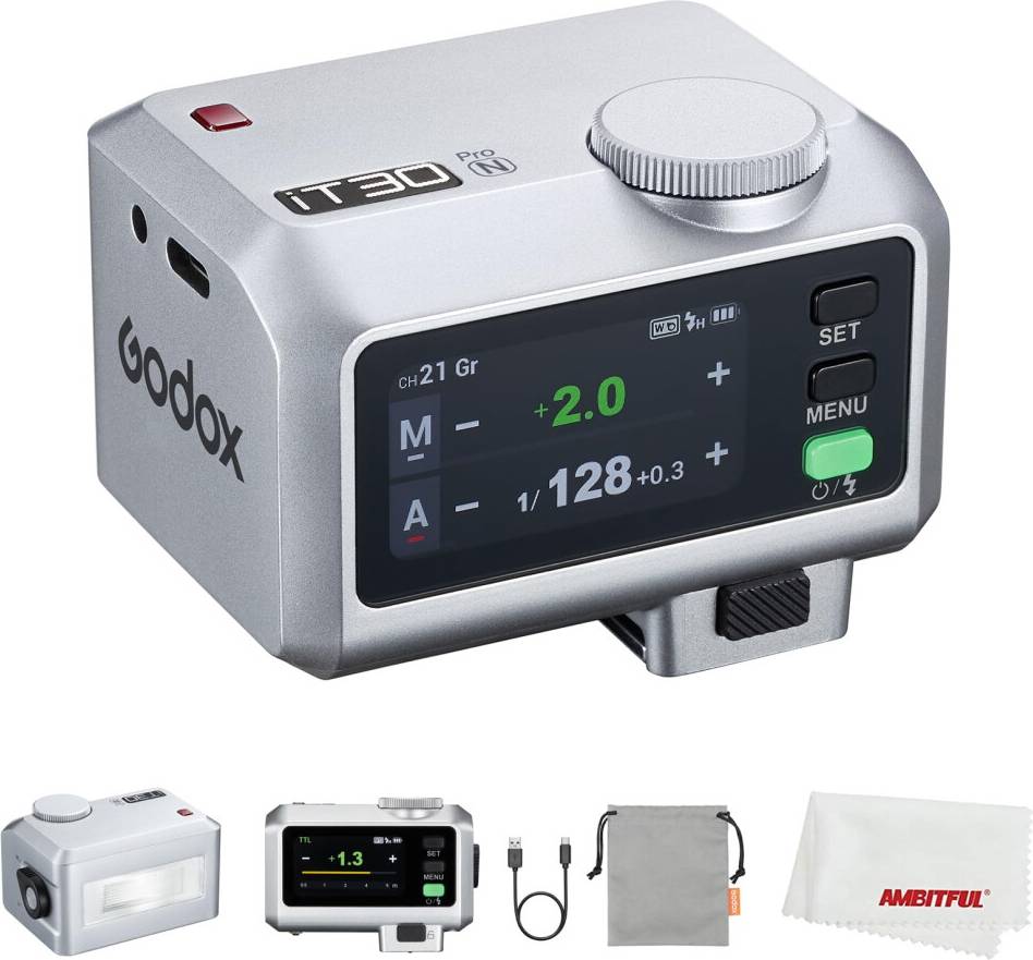Godox iT30Pro Mini Flash Compatible with Nikon Camera