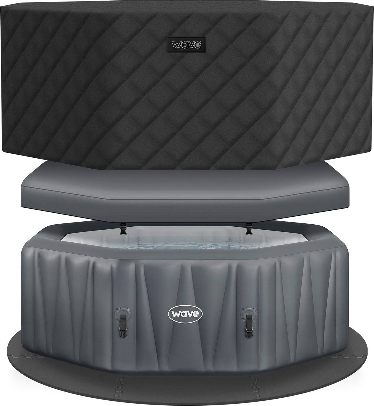 Portable hot tub Inflatable Hot Tub 6-Person Octagonal