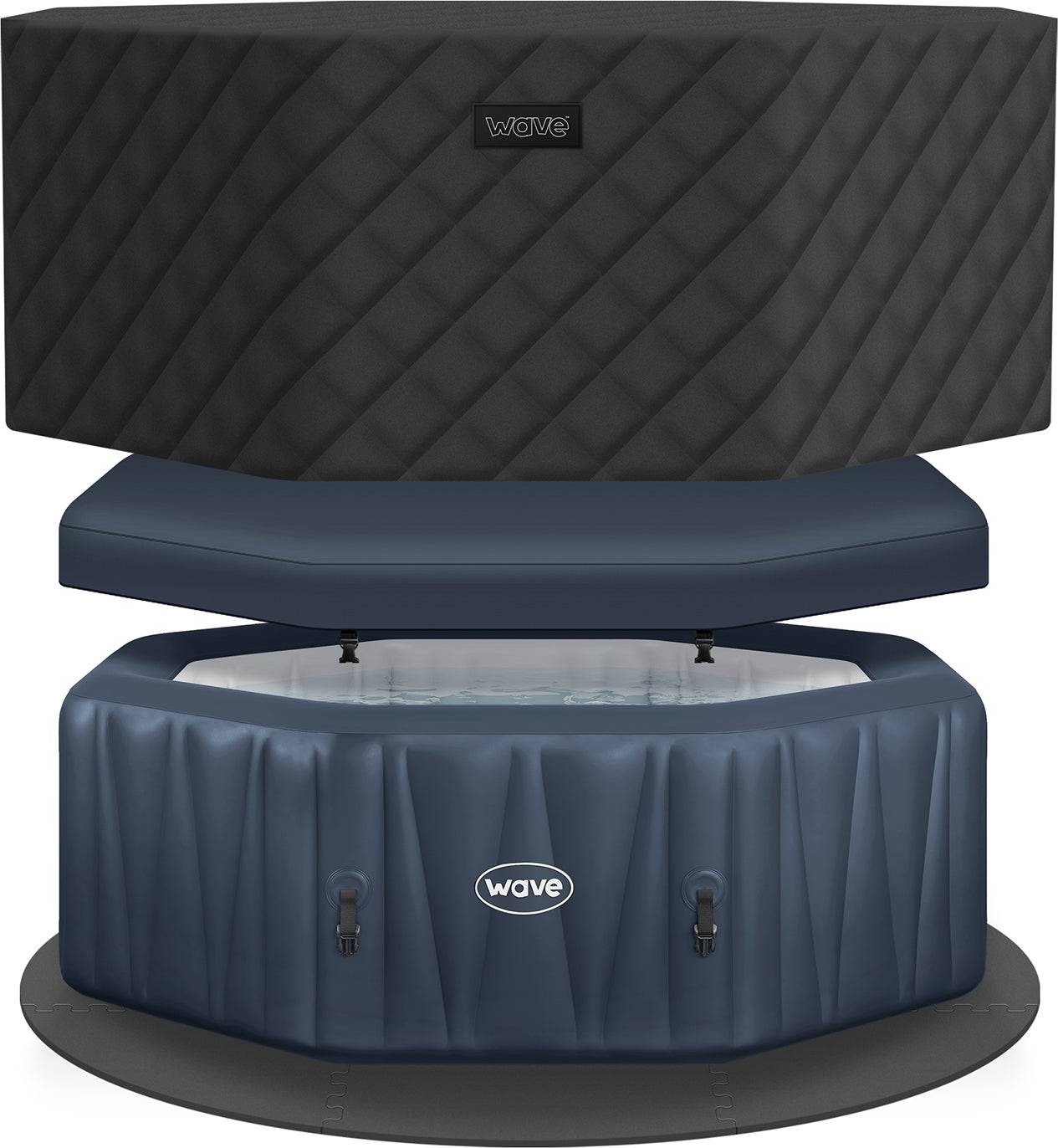 Portable hot tub Inflatable Hot Tub 6-Person Octagonal