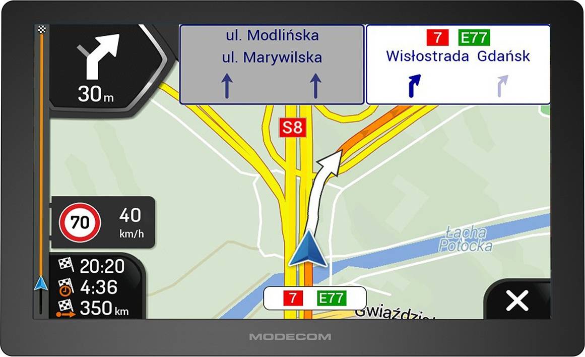 Gps til bil Modecom FreeWAY CX 7.4 GPS Navigation 7 Inch USB-C