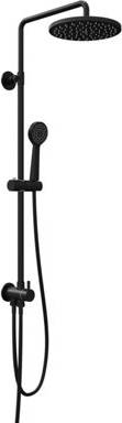 Matt Black Thermostatic Rigid Riser Shower Kit