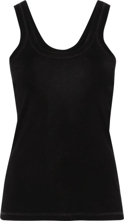 LEMAIRE Ribbet Tank Top Bomuld - Sort