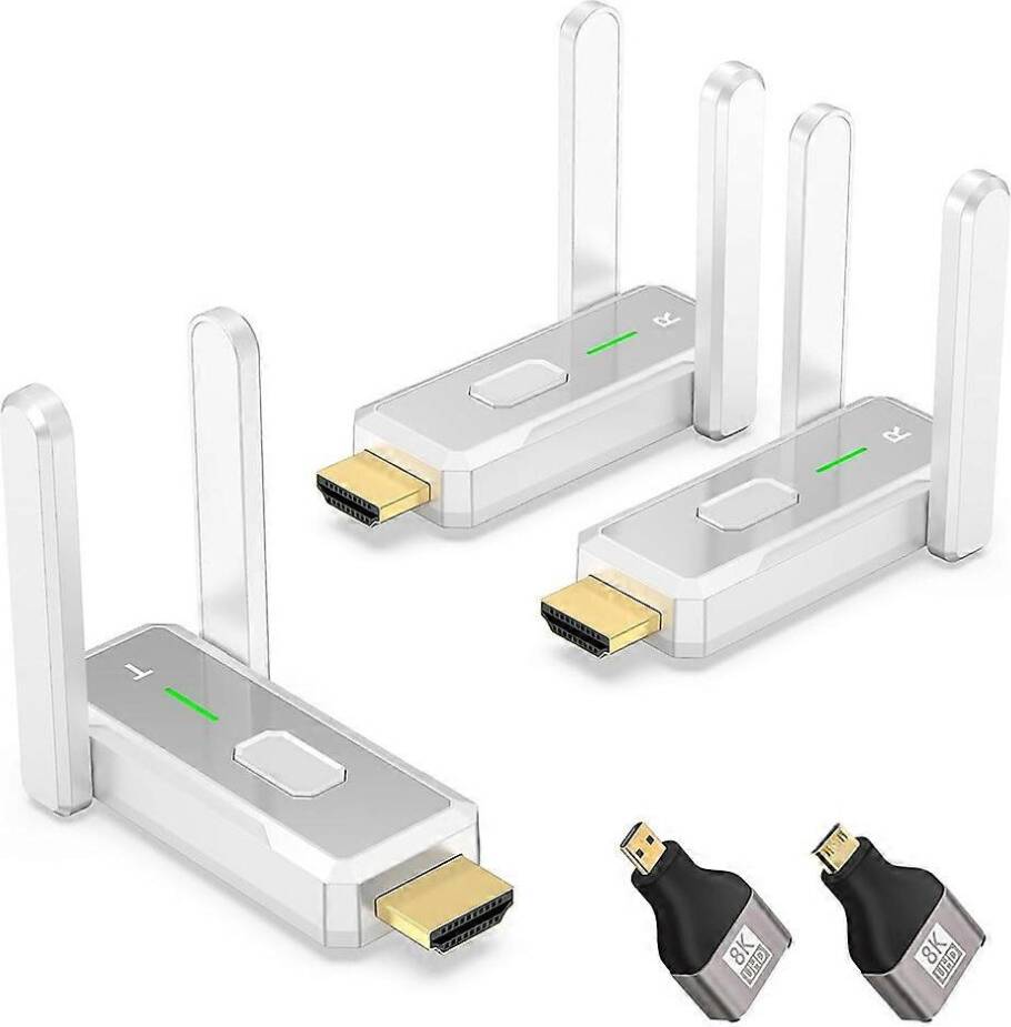 Wireless Transmitter 2 Receivers Set