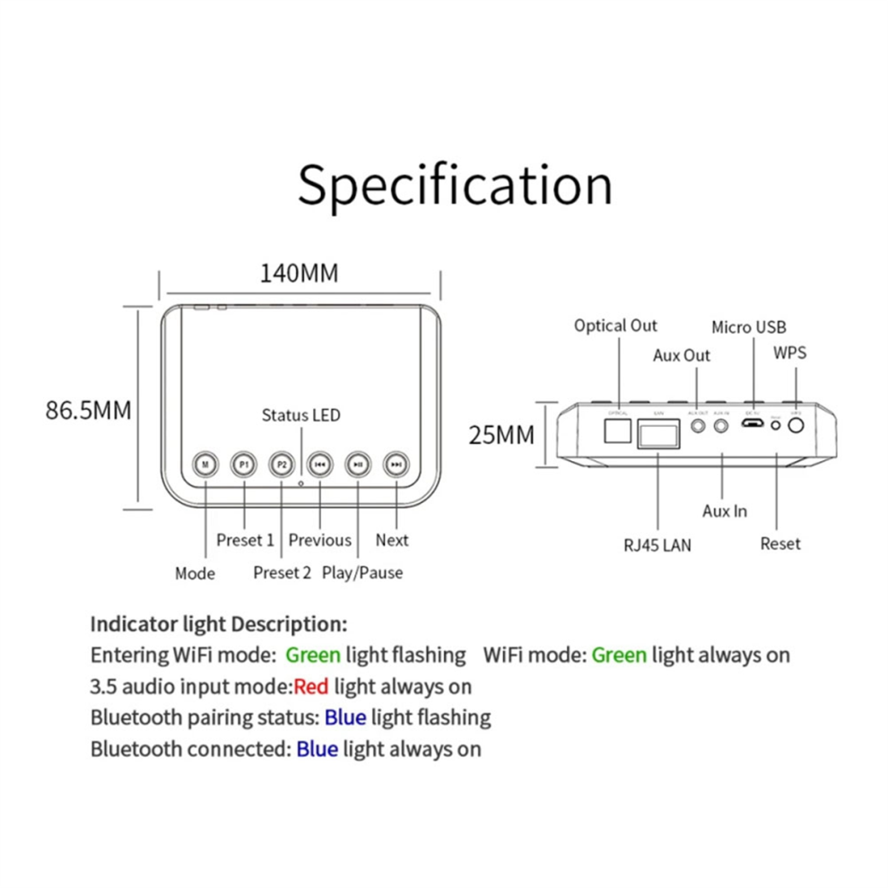 Typecat WR320 Wireless Music Adapter