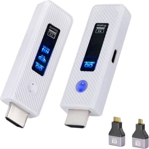 Saudism Trasmettitore Ricevitore Wireless Display LED 1080P