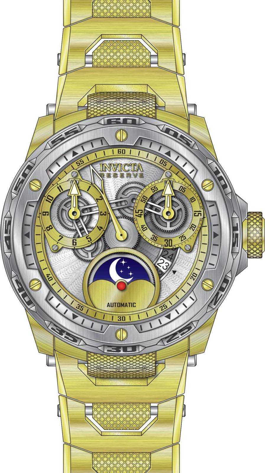 Invicta Reserve 50035 Herrklocka Rostfritt Stål