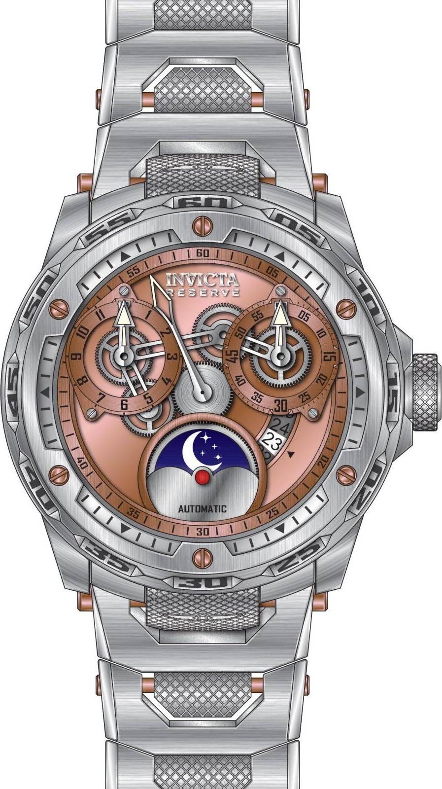 Invicta Reserve 50033 Herrklocka Rostfritt Stål