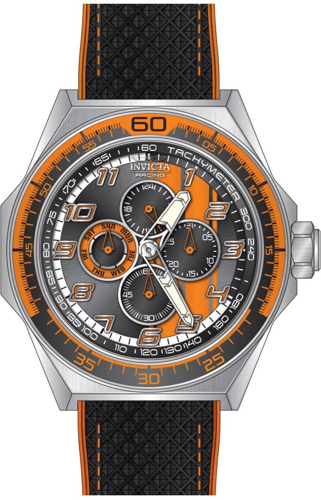 Invicta Racing 50043 Herrklocka Aluminium Rostfritt Stål