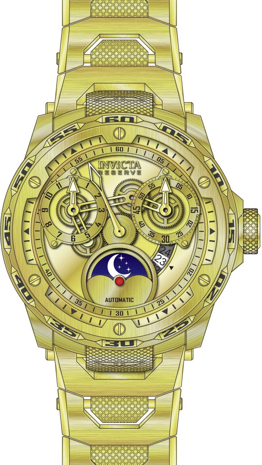 Invicta Reserve 50034 Herrklocka Rostfritt Stål