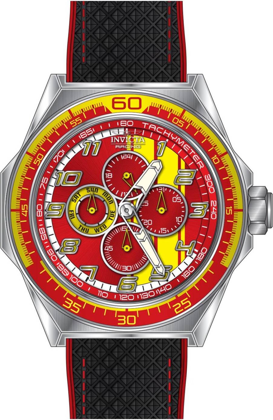 Invicta Racing 50042 Herrklocka Kvartsverk Rostfritt Stål