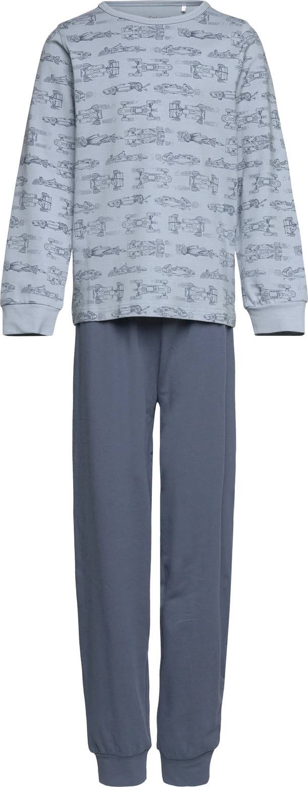 CeLaVi Pyjama Set Ls Grey Racerbiler - Ashley Blue