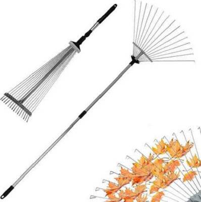 B&Q Adjustable Telescopic Metal Garden Rake