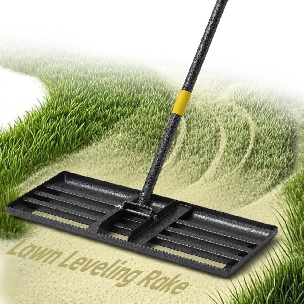 Heavy Duty Metal Lawn Leveling Rake