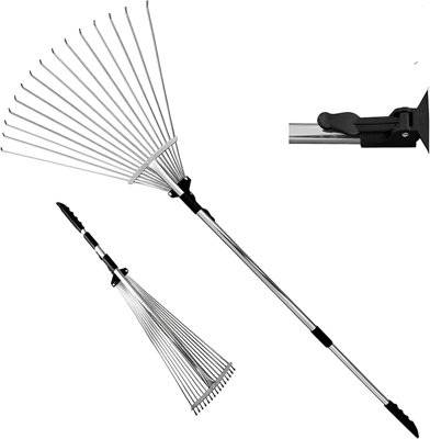 B&Q Adjustable Telescopic Garden Rake
