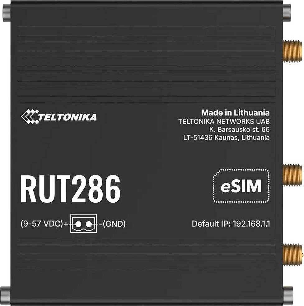 Aaaa Teltonika RUT286AAAA0 Networks RUT286 4G LTE 3G Industrial Router