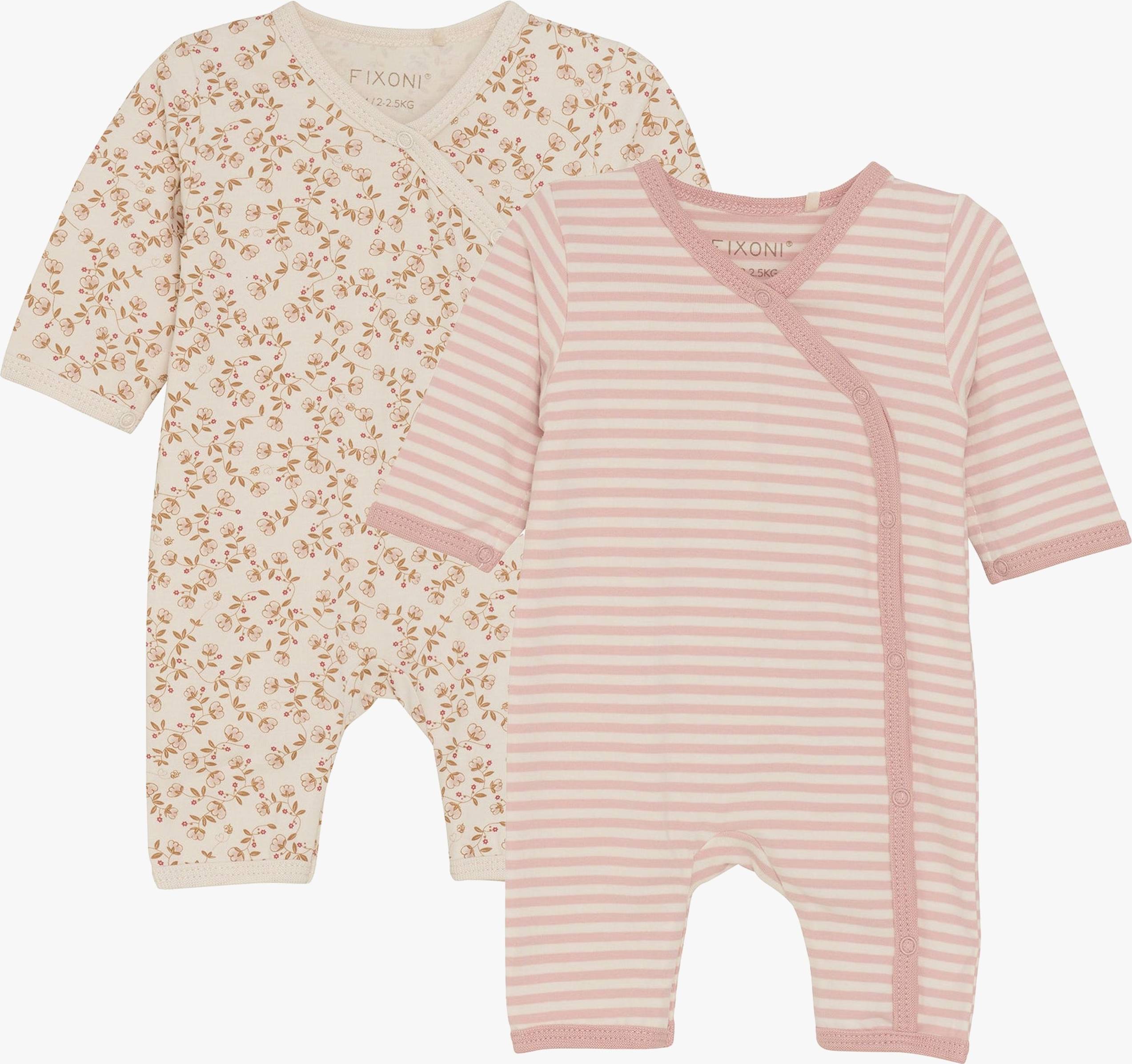 Fixoni Prematur Pyjamasar 2-Pack - Rosa