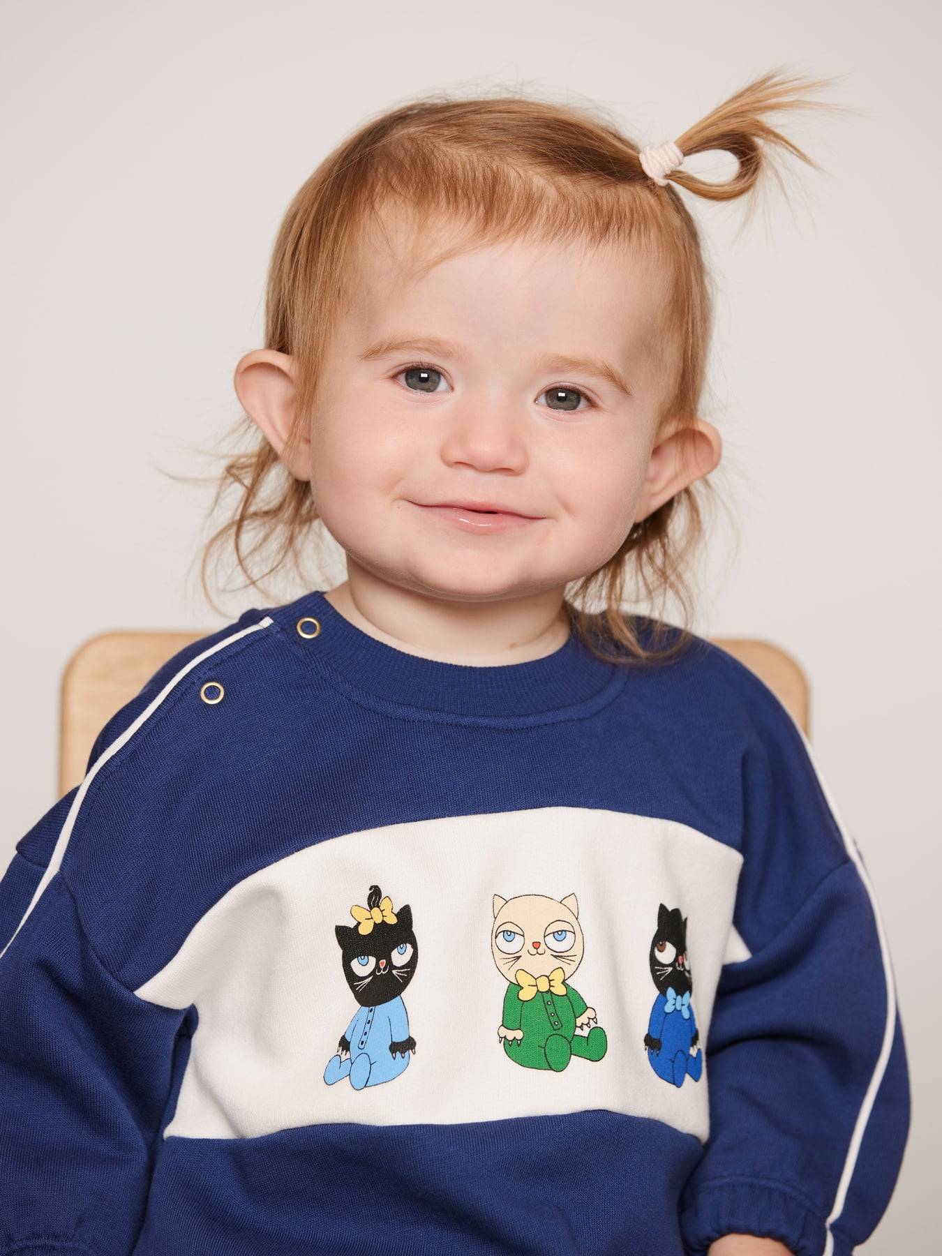 Mini Rodini Panel Sweatshirt - Blå