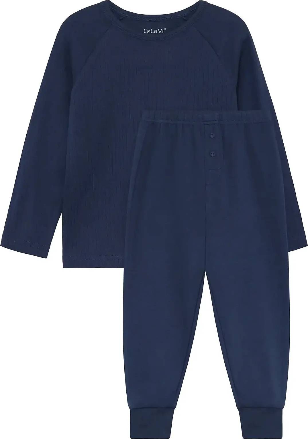 CeLaVi Pyjama Set Ls - Navy