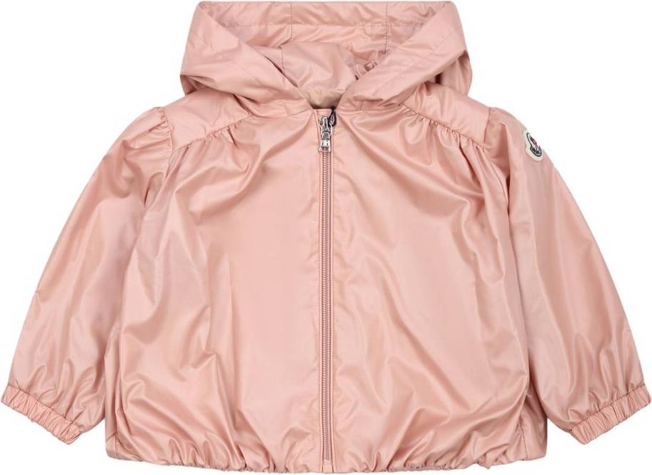 Moncler Enfant Jacka Med Logotyp - Rosa