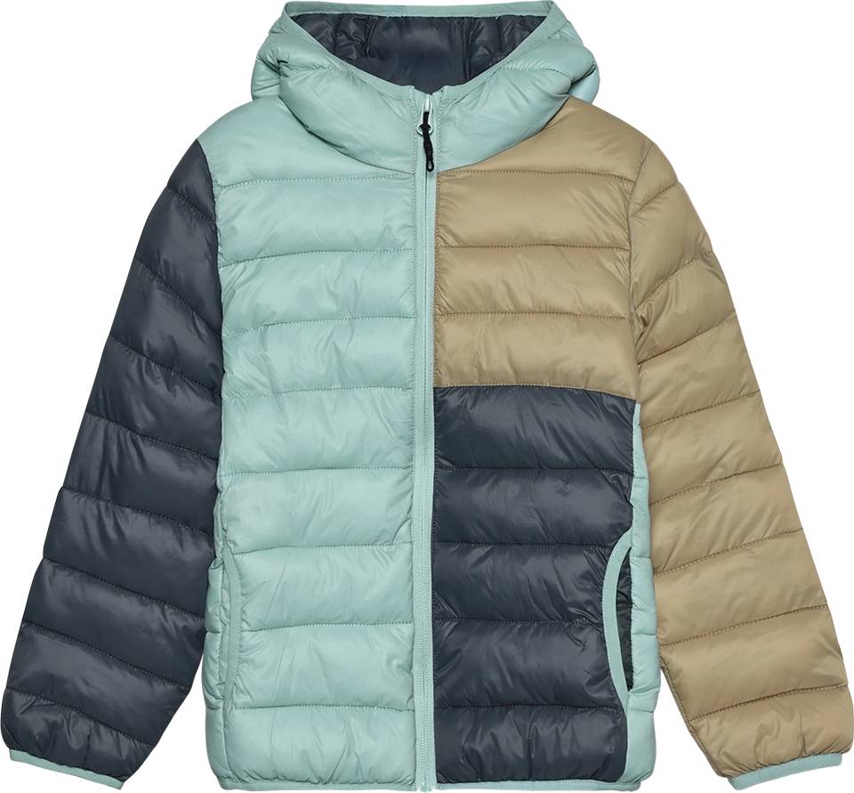 Color Kids Jr Jacket W Hood Quilt - Multi/Patterned
