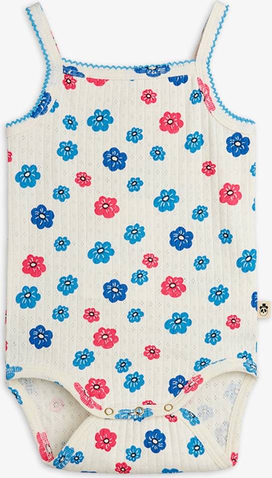 Mini Rodini Flowers Pointelle Body - Multi