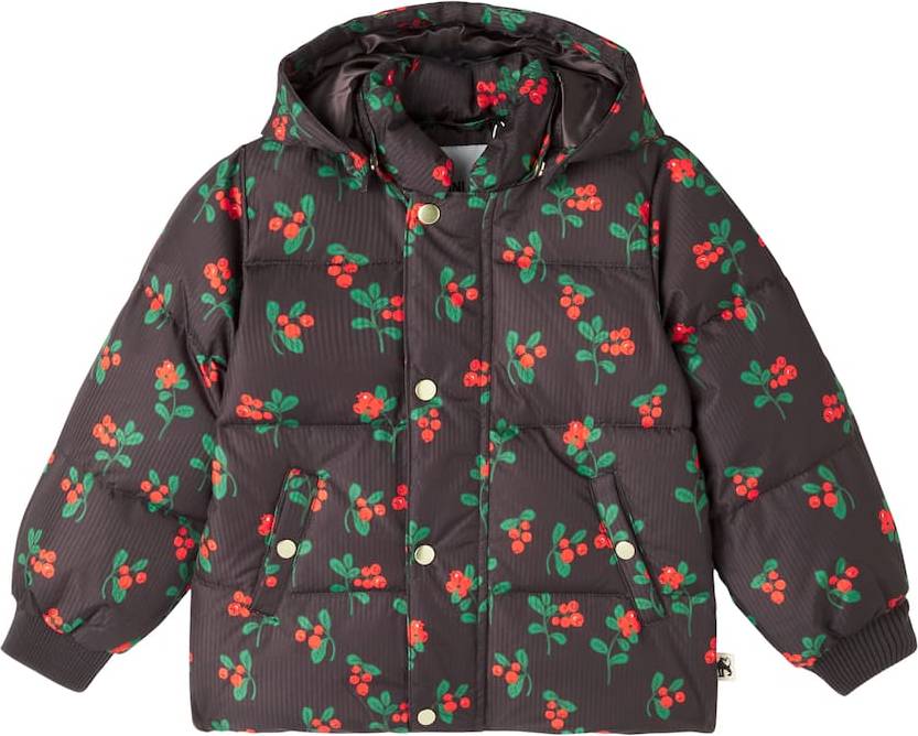 Mini Rodini Printed Striped Puffer Jacket