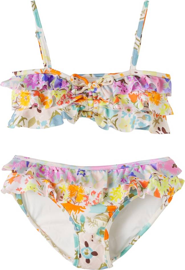 Zimmermann Solstice Floral Ruffled Bikini