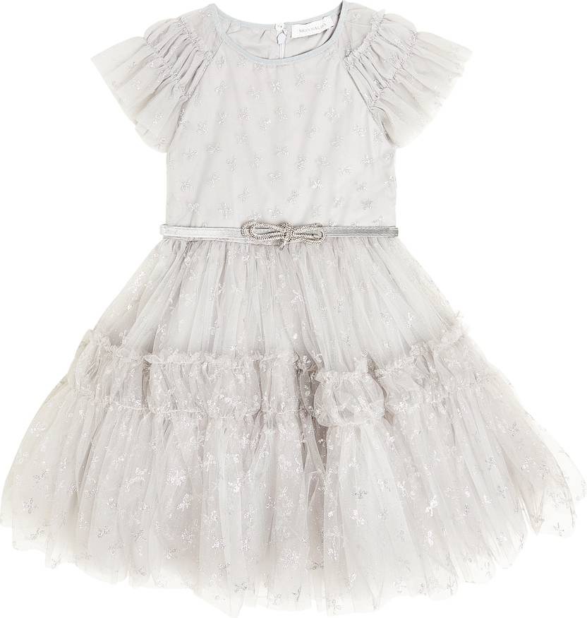 Monnalisa Ruffled Tulle Dress