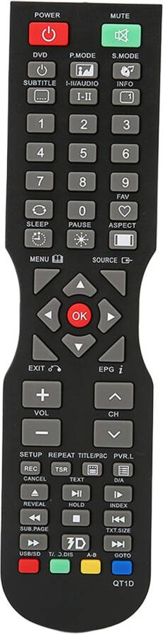 Replacement Remote Control For Multiple TV Models