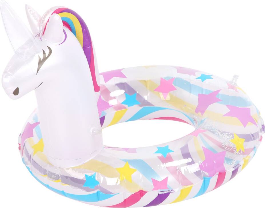 Unicorn Pool Float Rainbow Swimming Rings