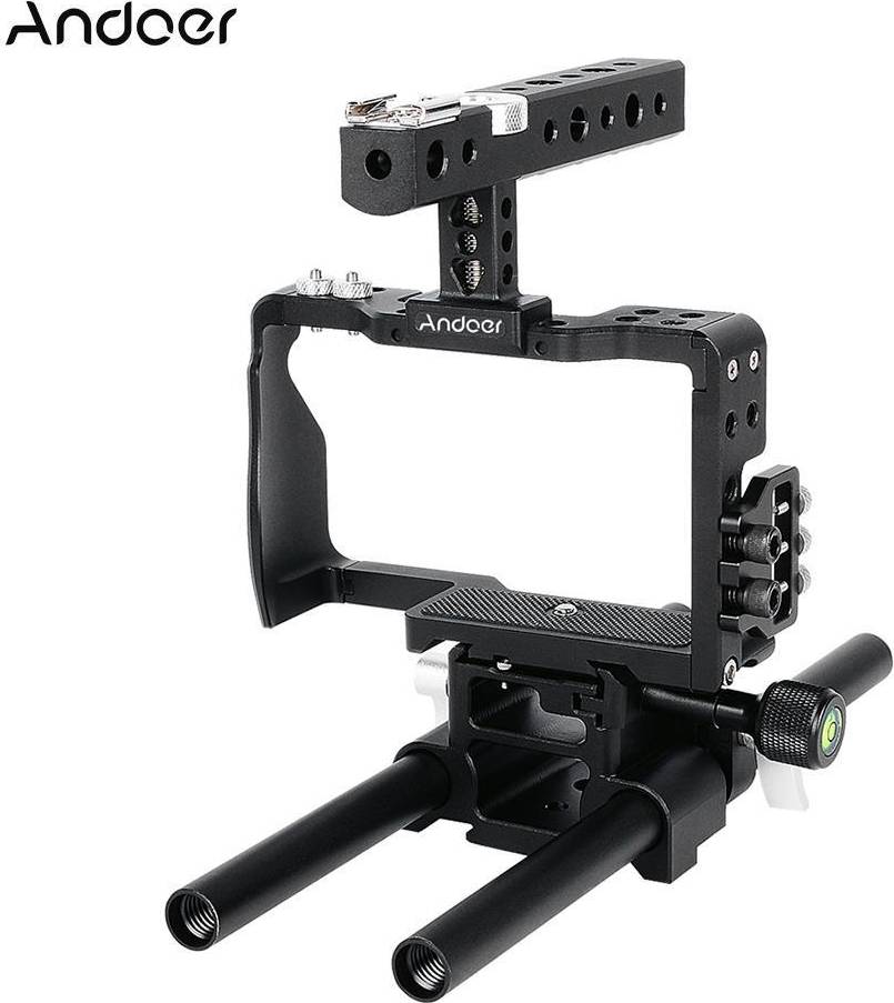 Professional Video Cage Rig Kit 15mm Rod