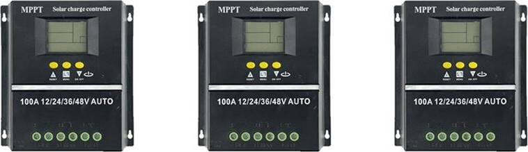 3X PWM 100A Solar Panel Charge Controller